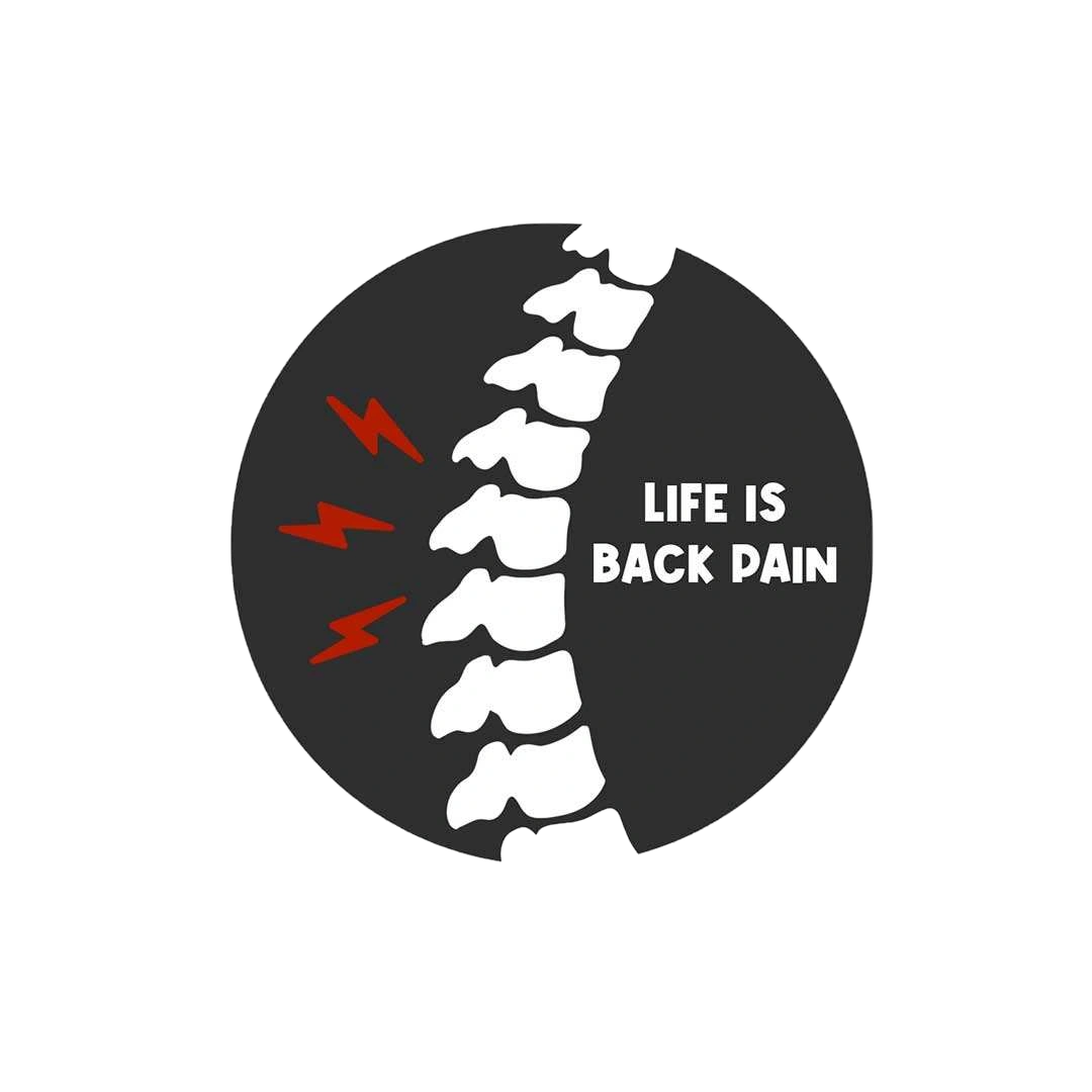 Life Is Back Pain Sticker